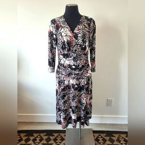 Nine West Floral Midi Dress Maternity Pregnancy Boho Indie Fairy Y2K 90s Size 12